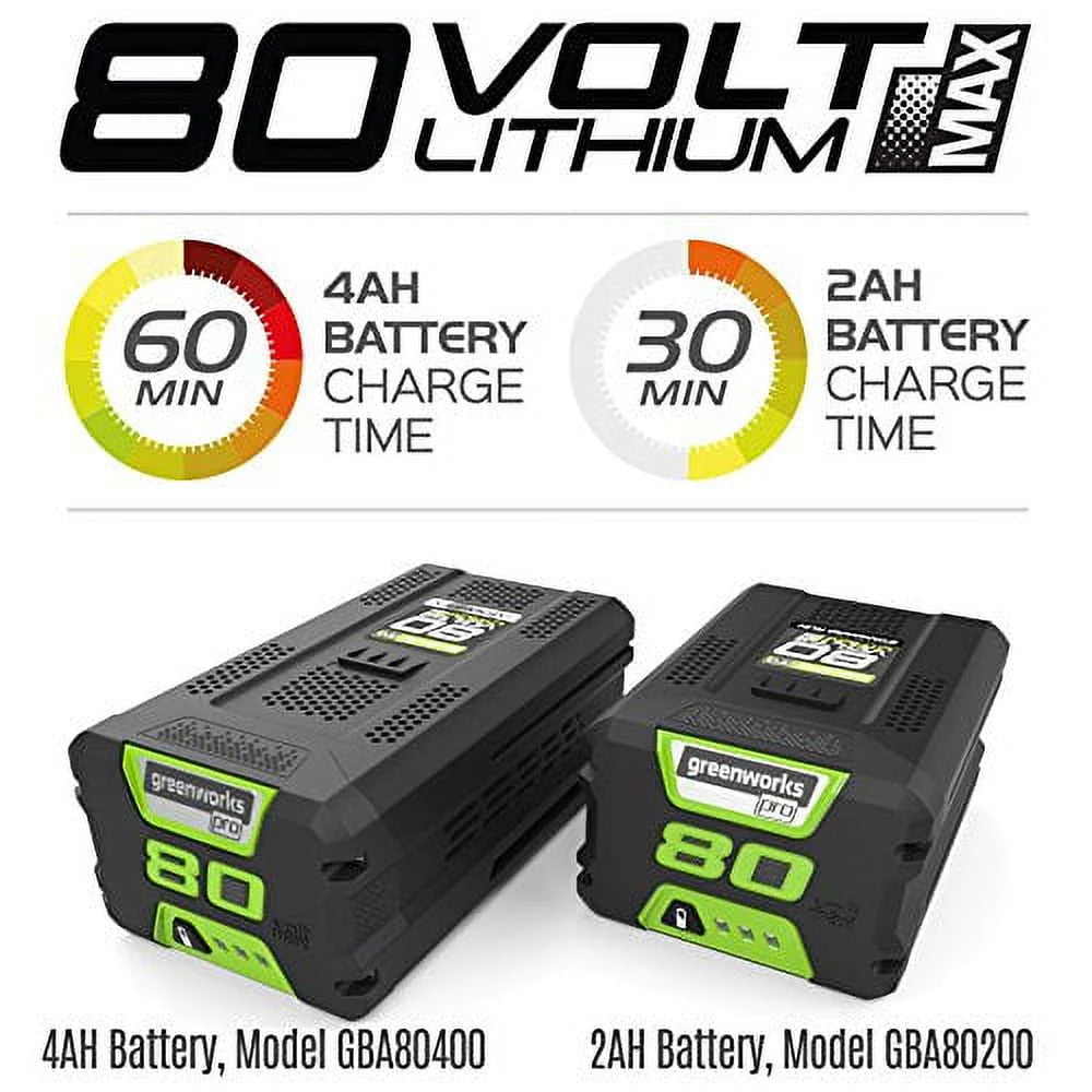 80-Volt 20-inch Brushless Battery Powered Push Snow Blower L96225
