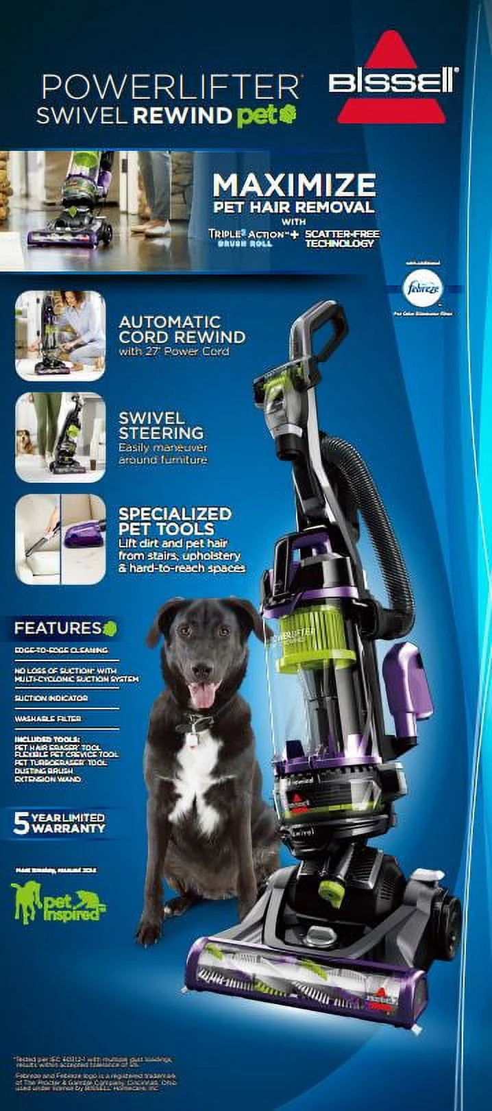 Bagless Upright Vacuum W8098