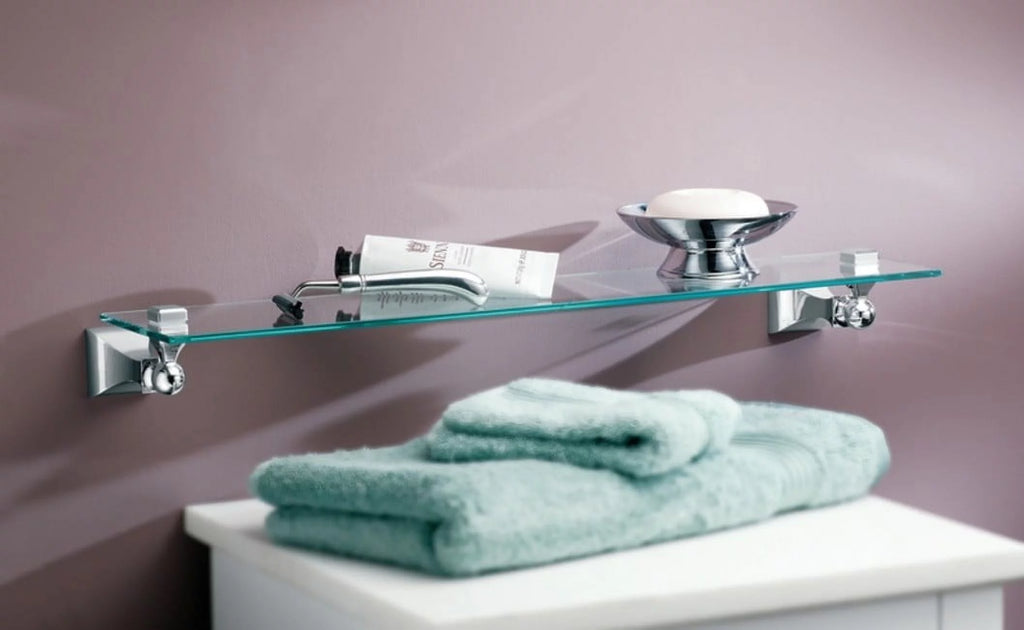 Brushed Nickel Vanity Shelf V500629
