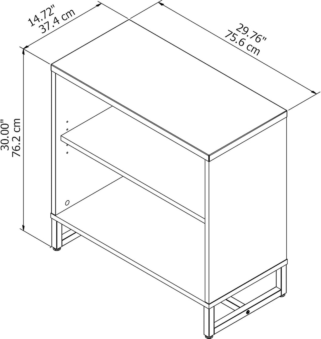 White Bookcase Cabinet O745