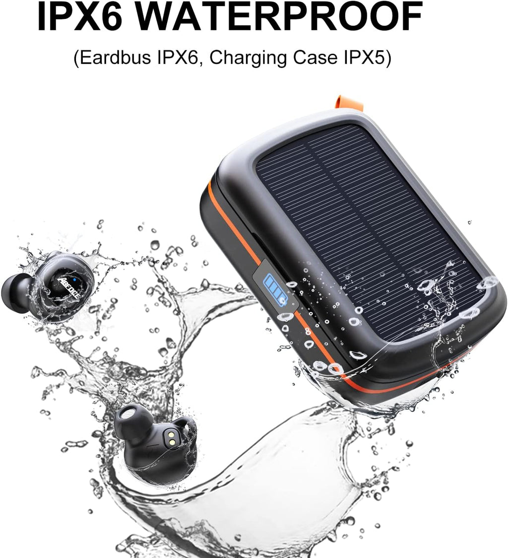 Wireless Earbuds Bluetooth 5.1 Noise Cancelling in-Ear Earphone 160H Playtime IPX6 Waterproof Pack of 2 D25996
