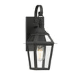 Black with Gold Highlighted 1 Light Outdoor Sconce H569679
