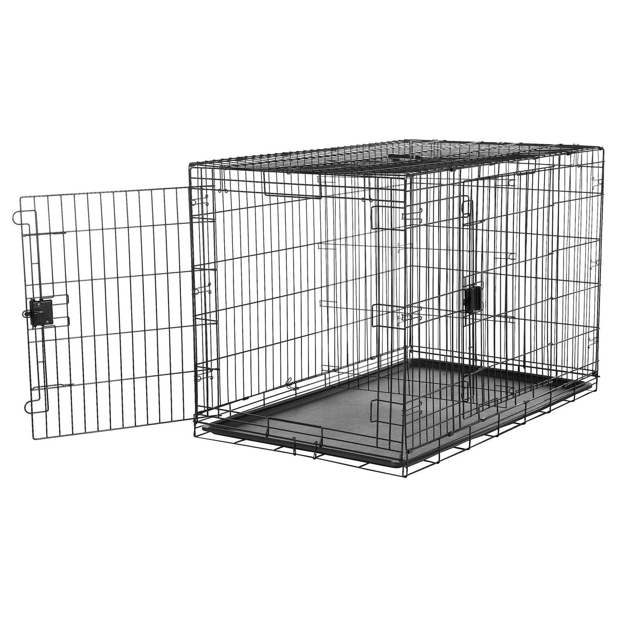 Foldable Metal Wire Dog Crate with Tray L811
