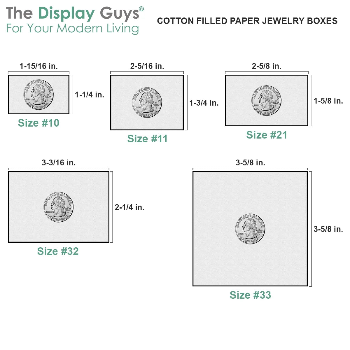 100-Pack Cotton Filled Cardboard Jewelry Box Gift Case E6129