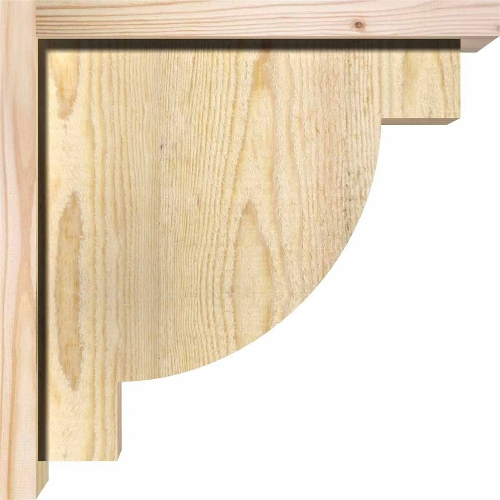Alpine Rough Sawn Corbel with Backplate, Douglas Fir Q44338