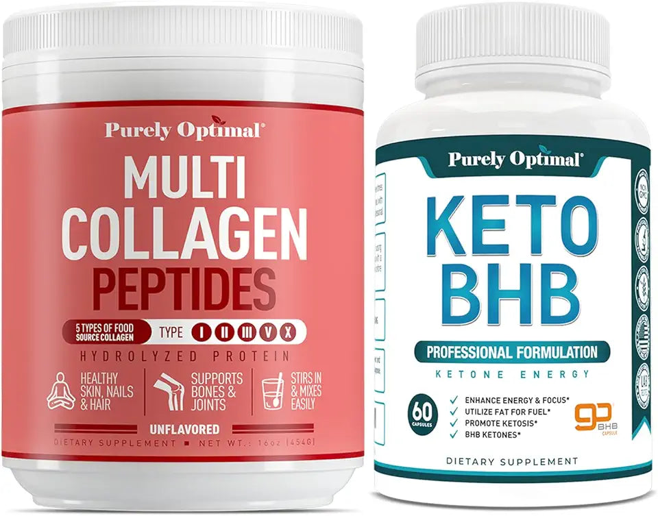 Multi Collagen Powder + Keto Diet Pills J8044