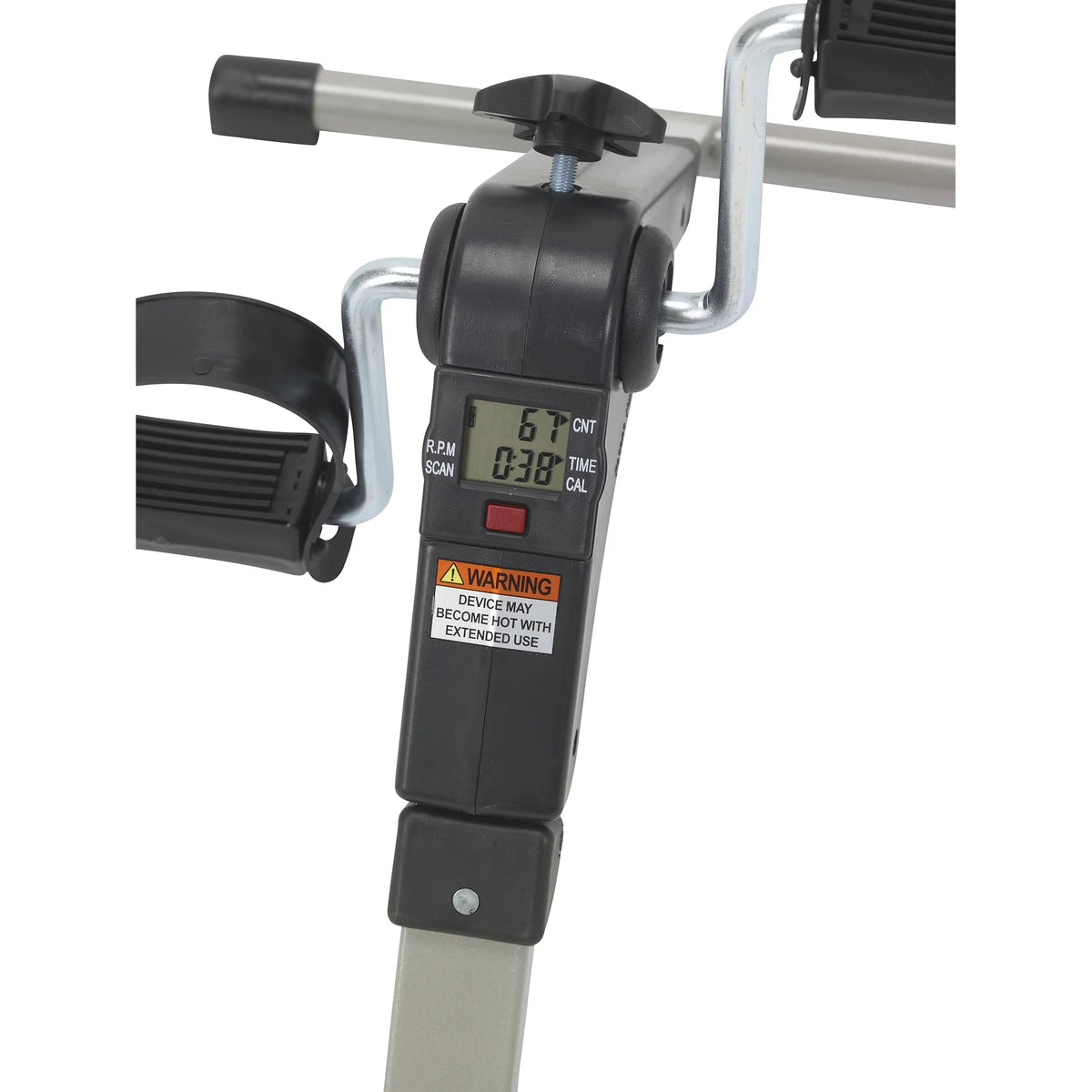 Folding Exercise Peddler with Electronic Display, Black L55371