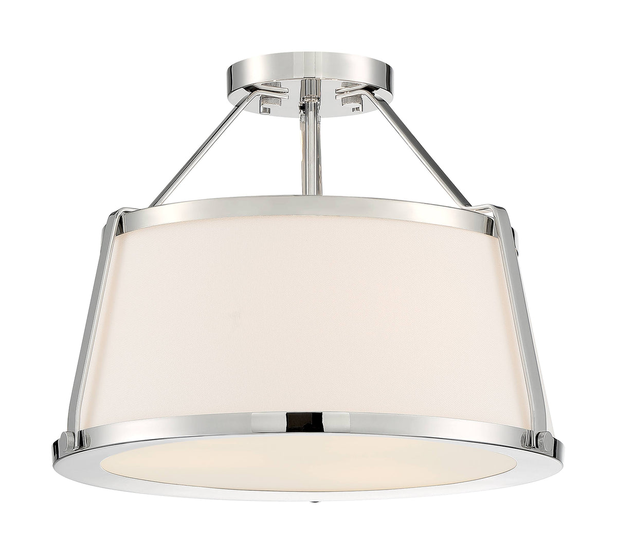 Polished Semi-Flush Mount Light R974