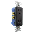 Duplex Decorator Receptacle Outlet, 15-Amp, 120-Volt, Black, 32-Pack X641654