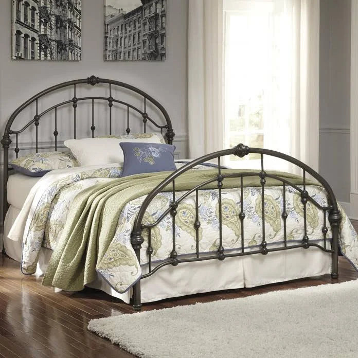 Queen Bronze Panel Bed B3239