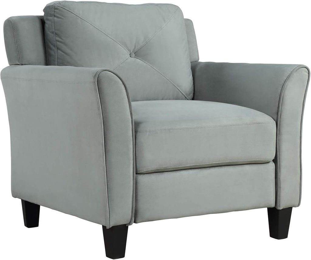 Gray 3 Piece Sofa Loveseat Chair Set U78366