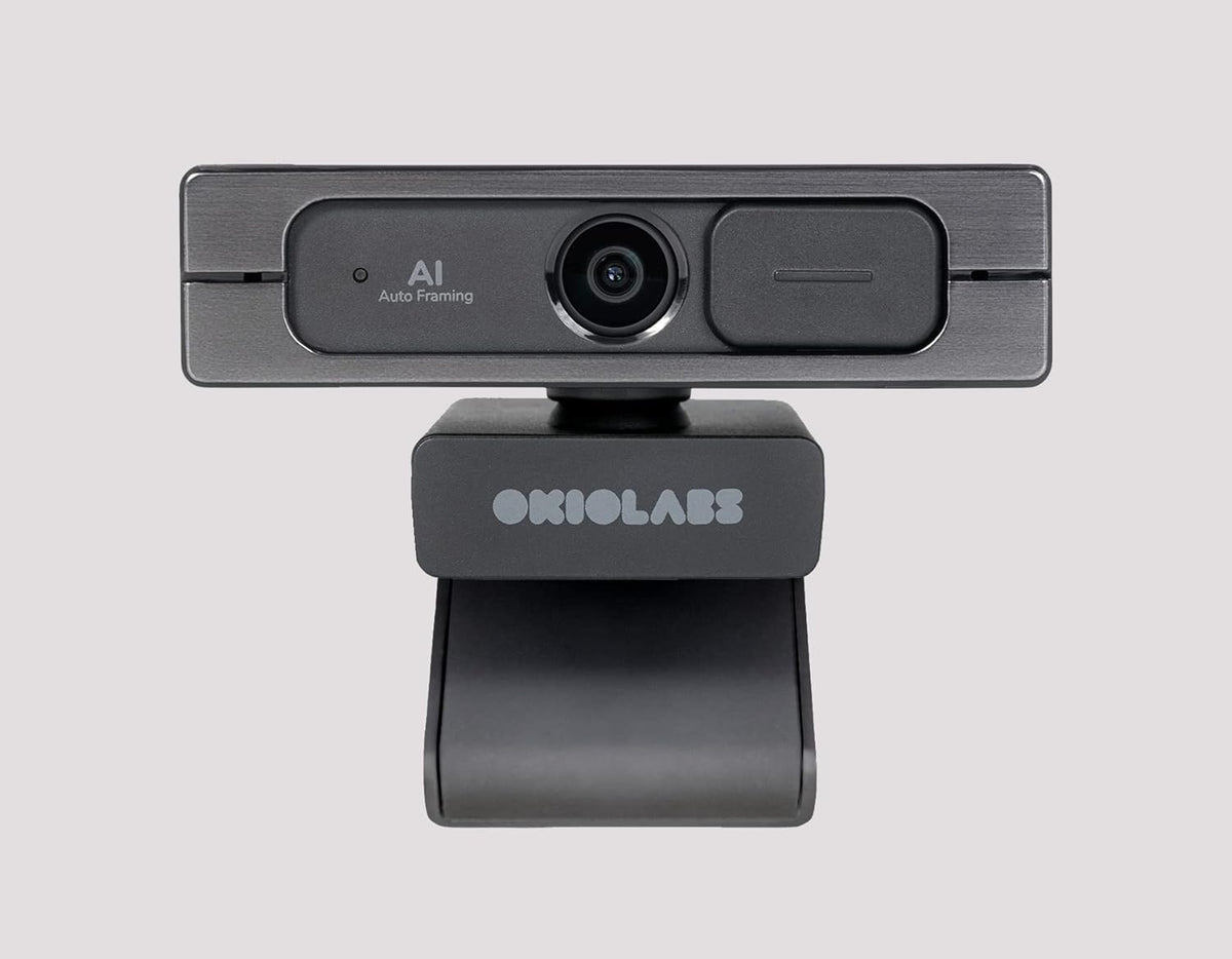 4K Ultra HD Webcam with AI Auto Framing, Wide 125-degree View, Dual Mics & Built-in Privacy Cover, with Tripod G2517
