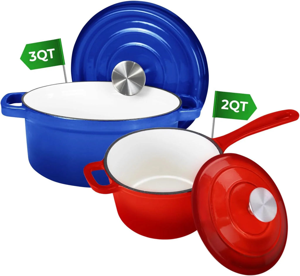 Enameled Cast Iron Cookware Set D830946