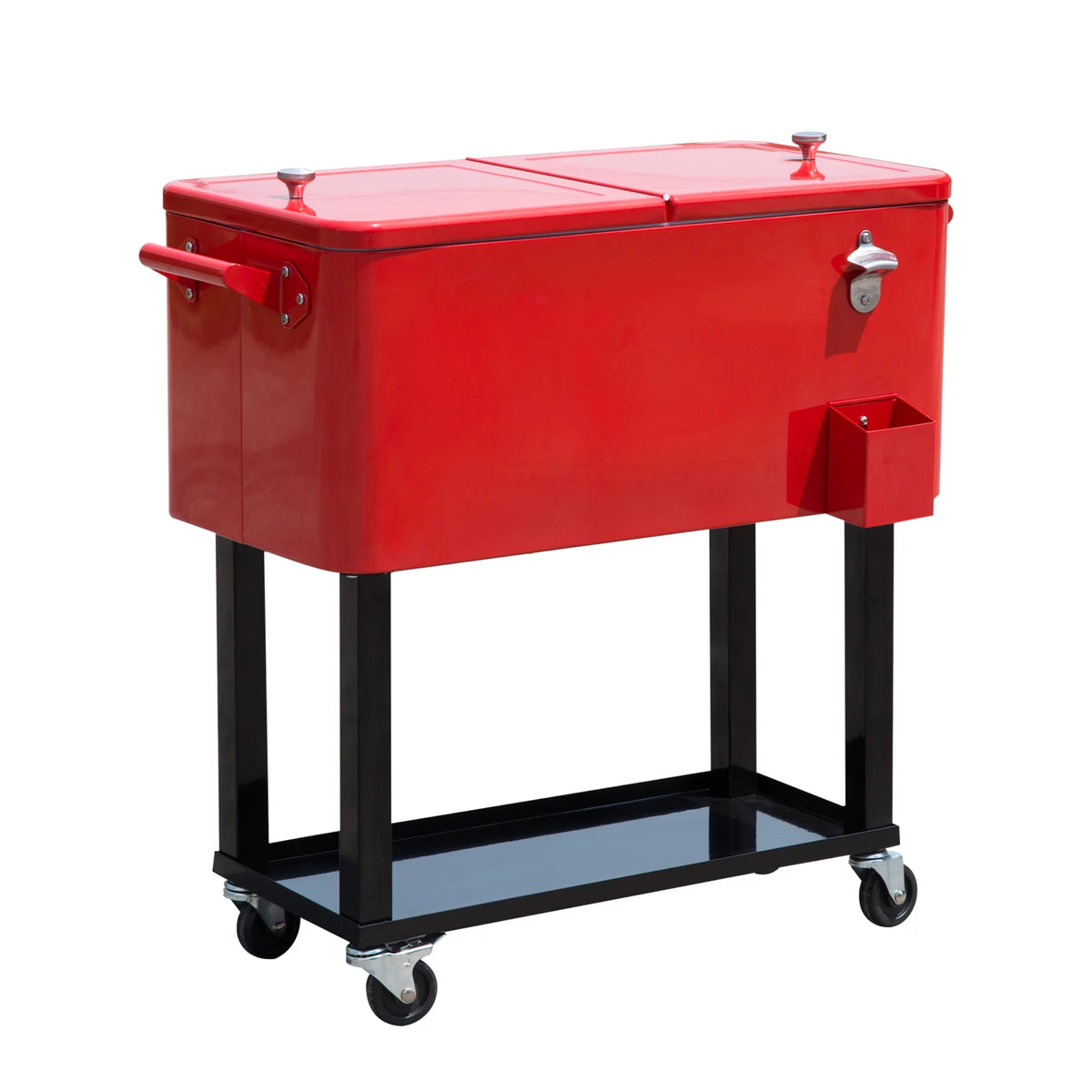 80 QT Rolling Cooler Cart Z6725