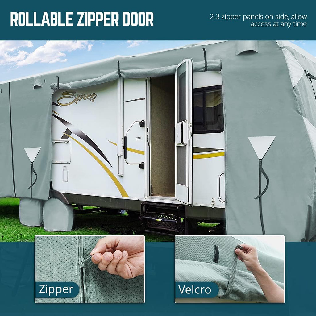 5 Layers RV Cover with Tire Covers N11626
