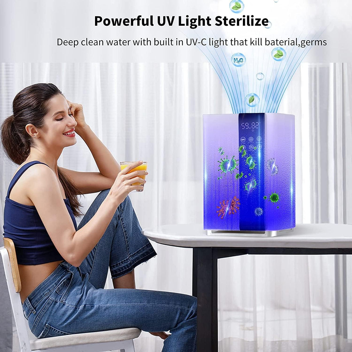 5L Cool and Warm Mist Top Fill Humidifier (White) K3841