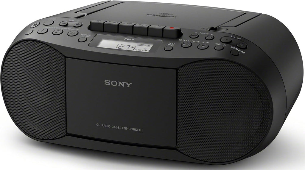 Black CD/MP3 Cassette Boombox Radio with AUX V331810