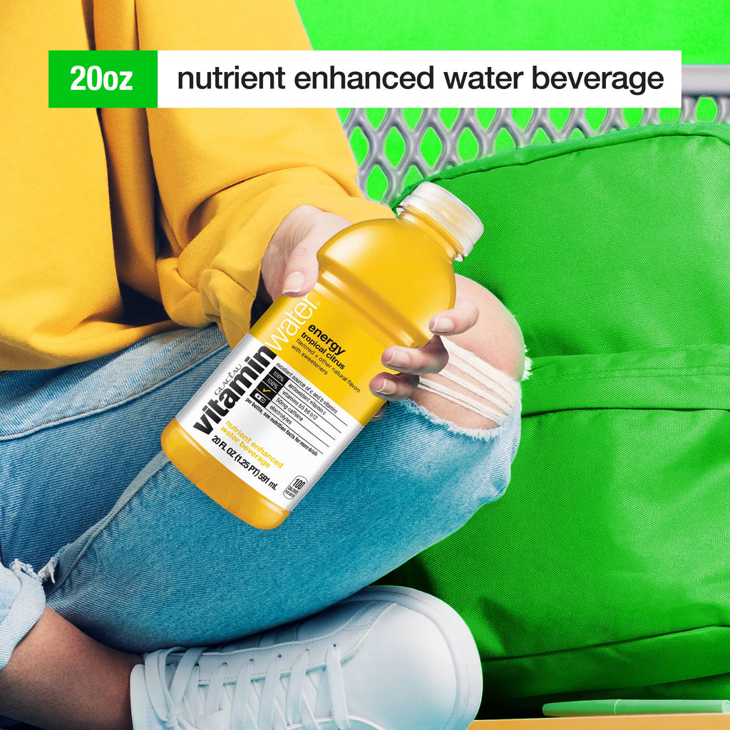 Tropical Citrus Vitaminwater, 20 Fl Oz, 12 Count Bottles L2791