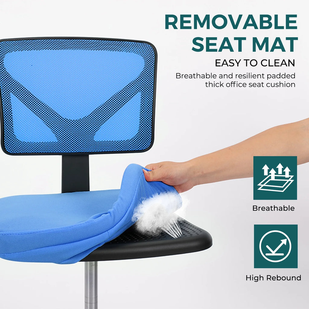 Armless Desk Chair with Lumbar Support I486541