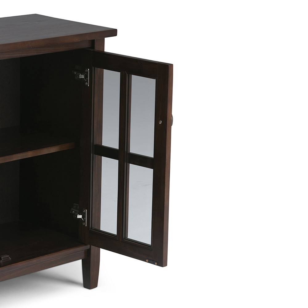 Distressed Brown Low Storage Cabinet Y6487