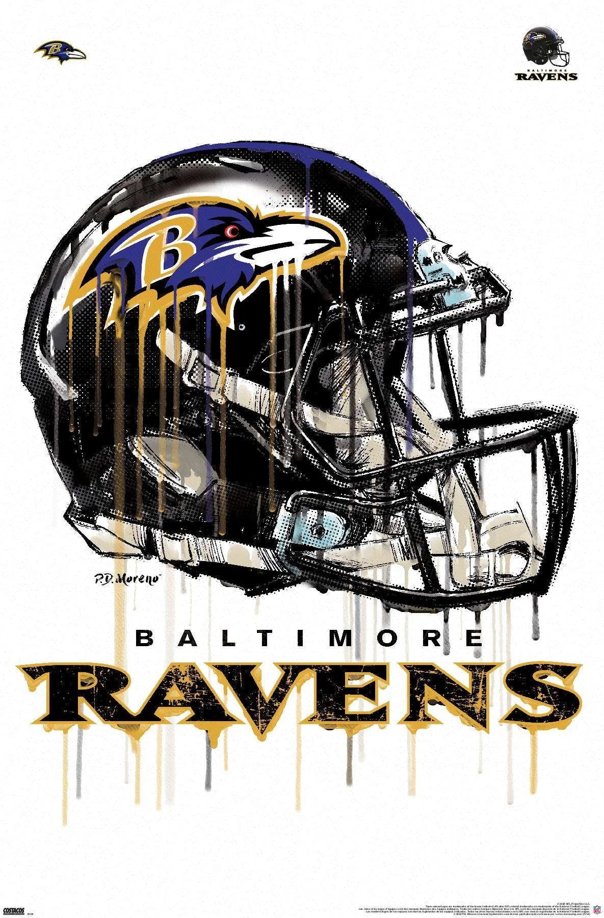 Baltimore Ravens Wall Poster 22.375 x 34 X4360