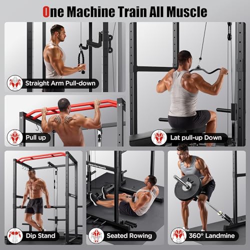 1600lbs Multi-Function Power Cage with Cable Crossover System I5160