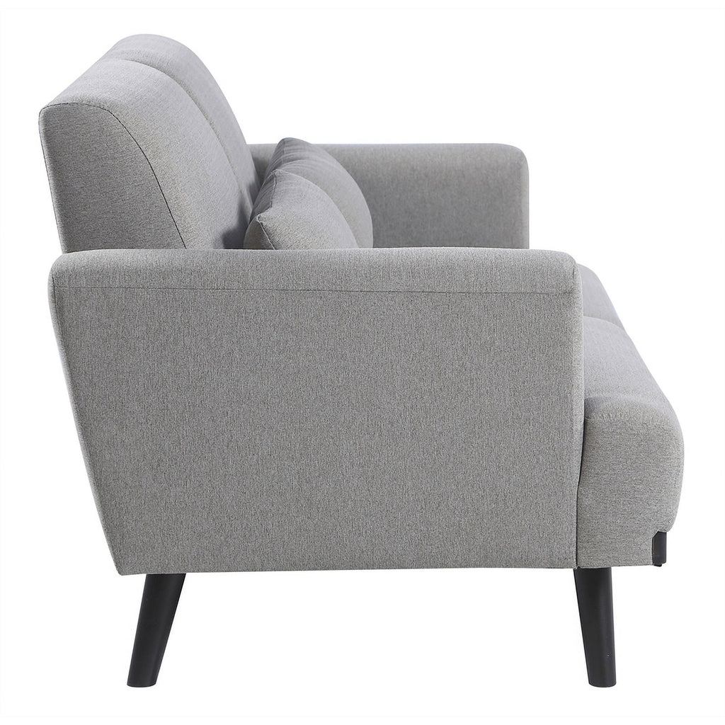 Gray Fabric Upholstered Loveseat Q8843