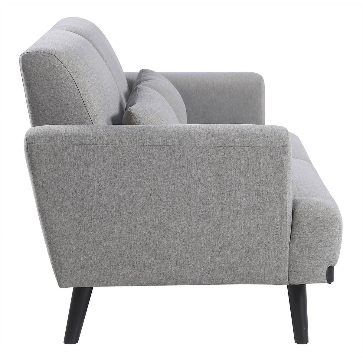 Gray Fabric Upholstered Loveseat Q8843