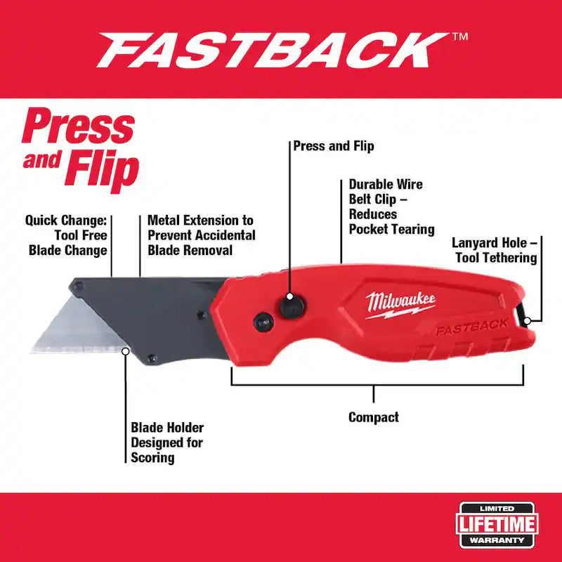 12 ft. Compact Tape Measure with Folding Utility Knife C321520