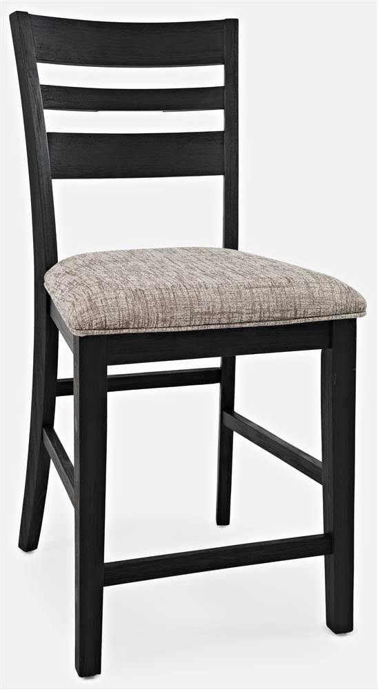 Dark Charcoal Ladderback Counter Stool U50063