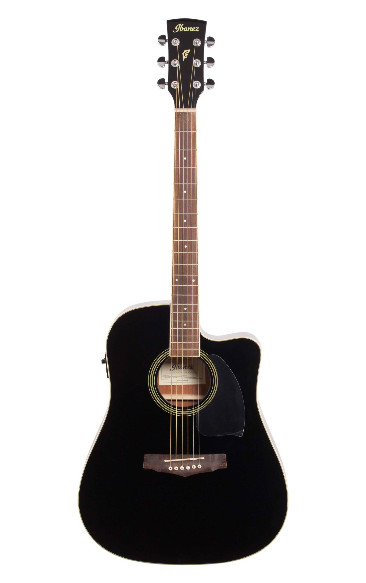 Black Cutaway Acoustic-Electric Guitar K70916