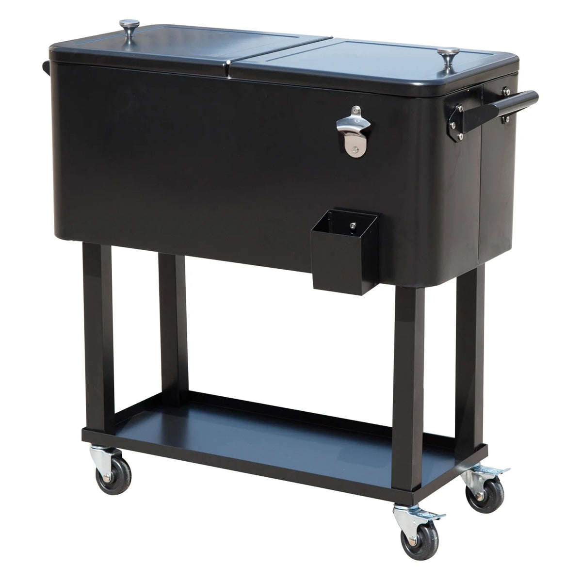 80 QT Rolling Cooler Cart Z6725