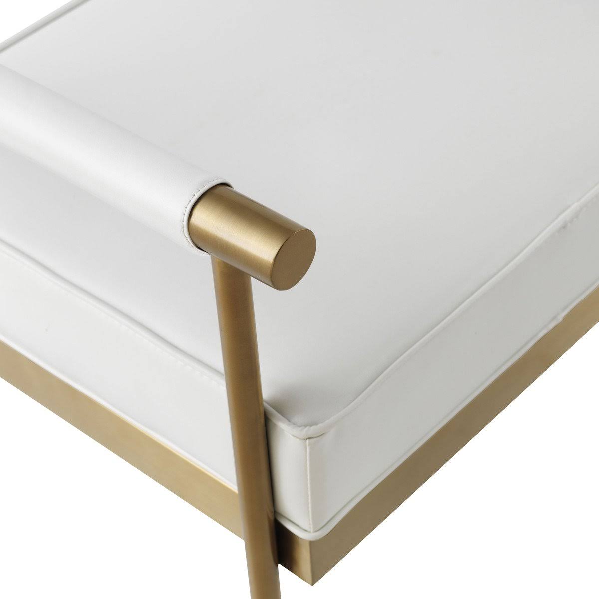 White Eco-Leather Bench Z204606