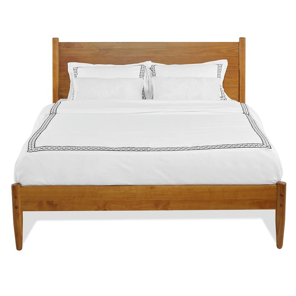 Solid Wood Queen Panel Bed V540