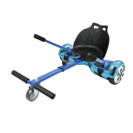 Blue Chrome Hoverboard and Wireless Speaker and Blue Hovercart Z7952