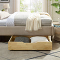 Solid Wood Under Bed Storage Drawer with 4-Wheels J390