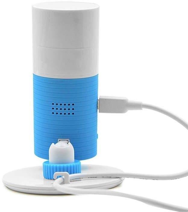 Blue Mini Wi-Fi Camera with Night Vision and Motion Sensor E6322