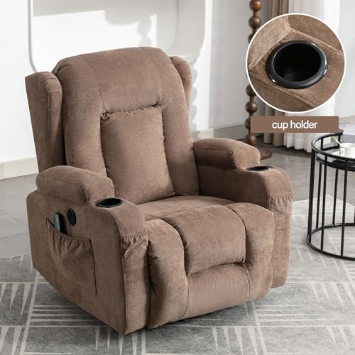 Blue Power Lift Recliner Chair with Heat and Massage C5728