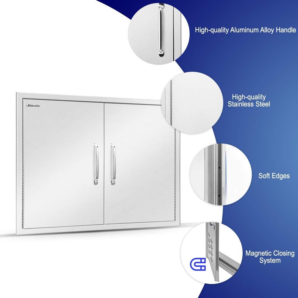 Stainless Steel Outdoor Kitchen Double Access Door K67880