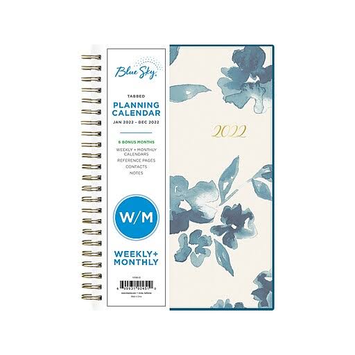 Blue Weekly/Monthly Planner E339908