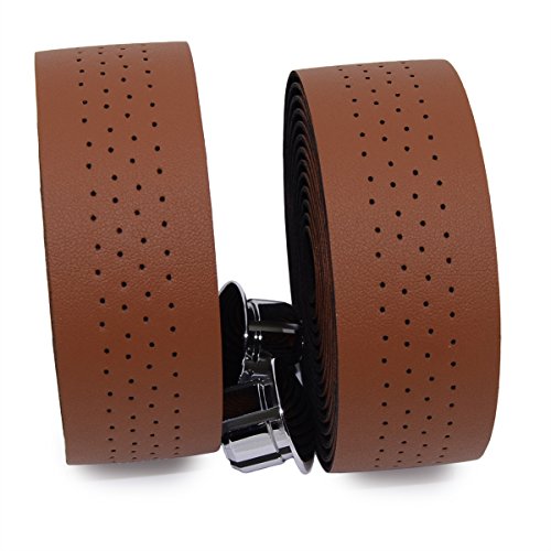 Luxury PU Leather Bar Tape with 2 Reflective Plug S87897