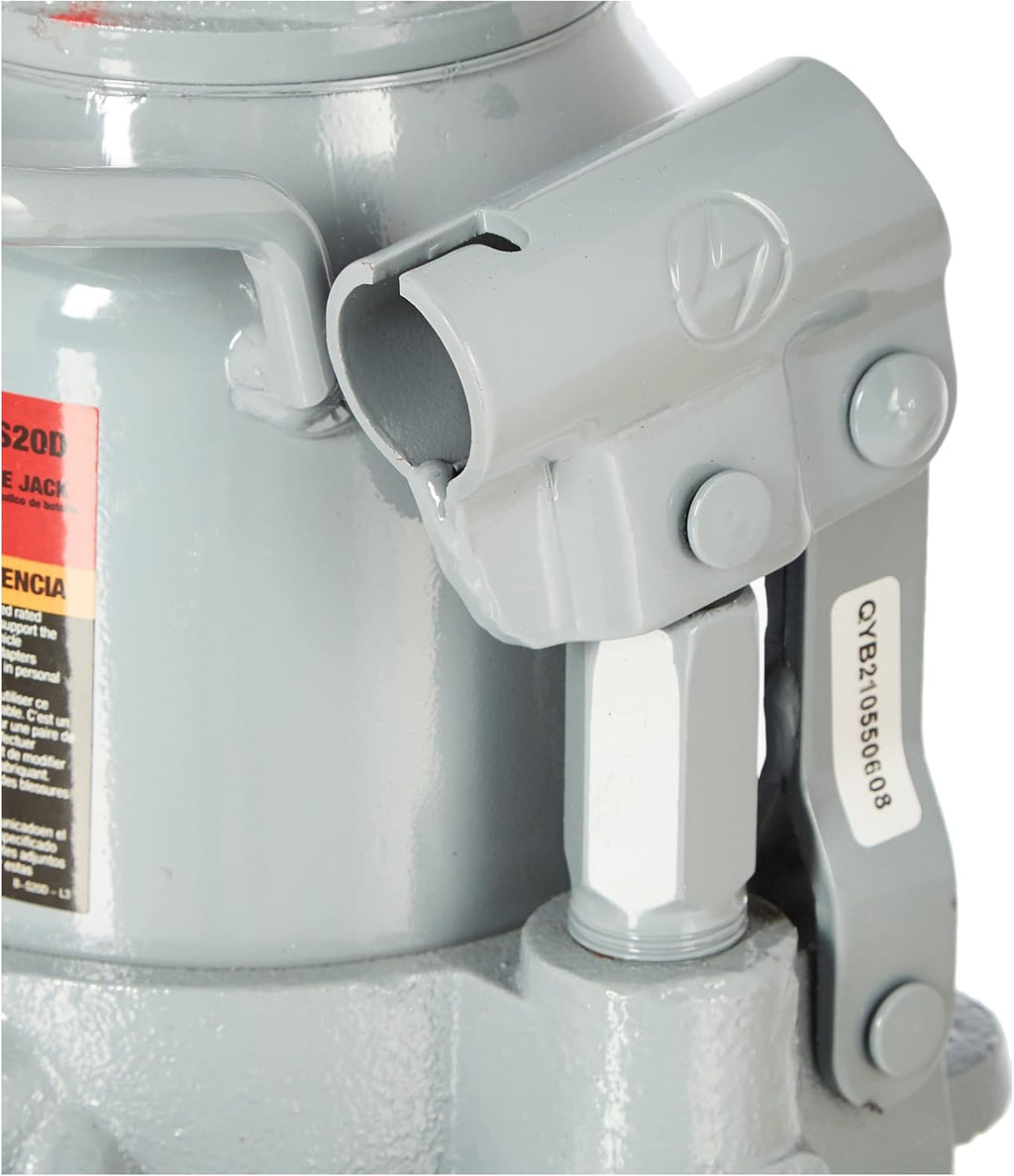 Grey Hydraulic Bottle Jack 20 Ton Capacity D30282