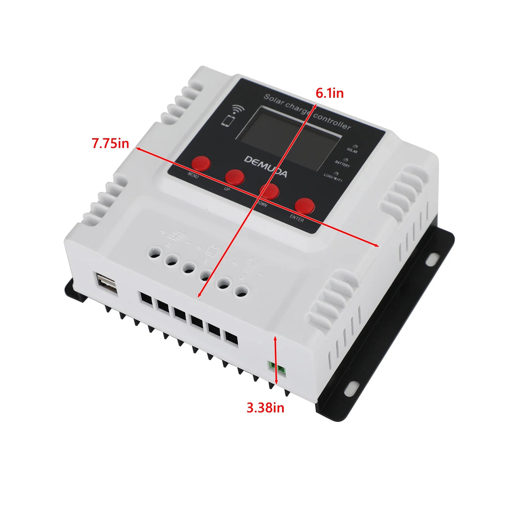 60A Solar Charge Controller with Wifi Monitor PWM LCD H9455