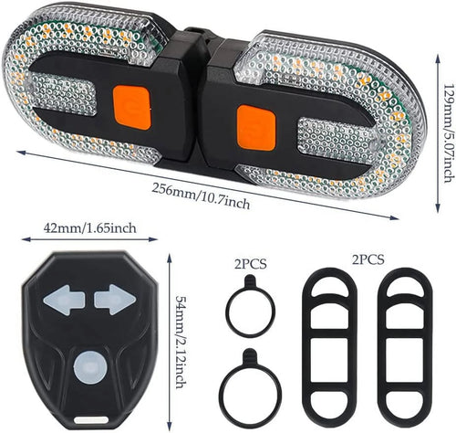 2 Pack Bike Tail Light with Remote Control M647466