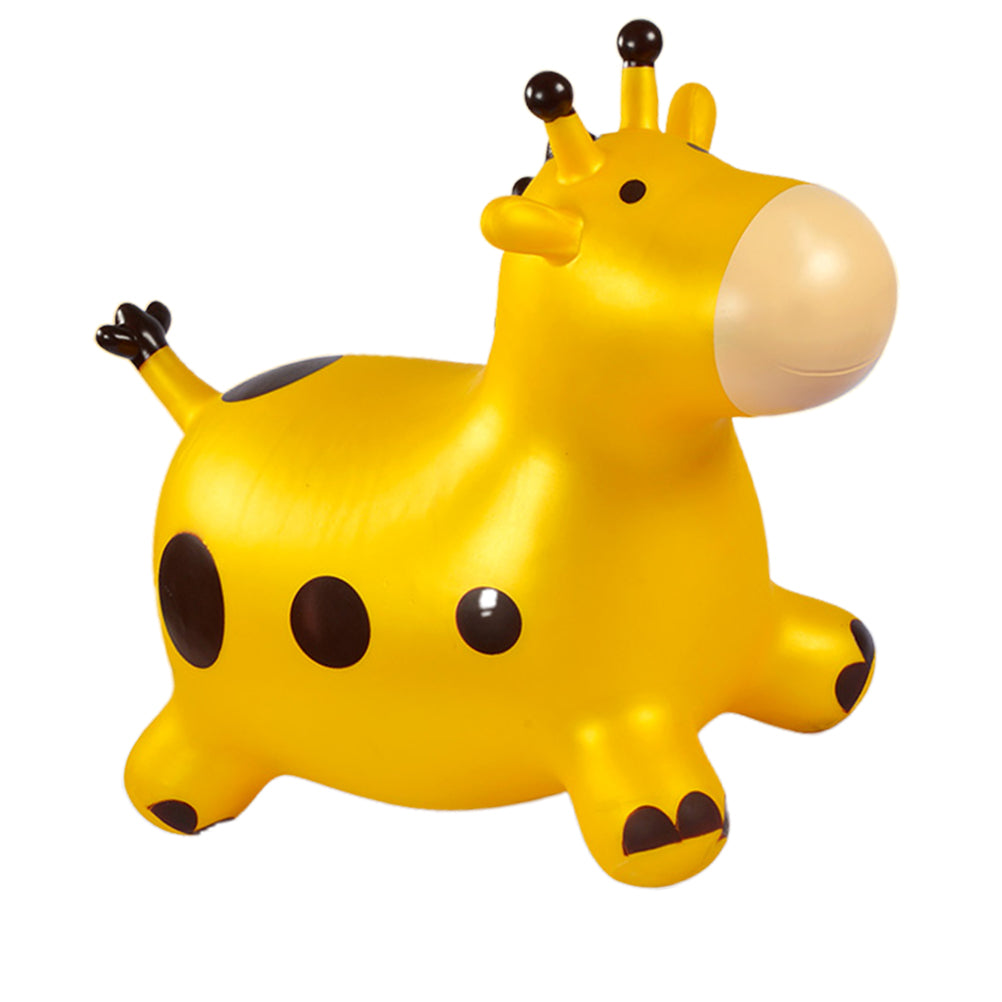 Inflatable Bouncing Horse Toy with Air Pump (Yellow) S3569