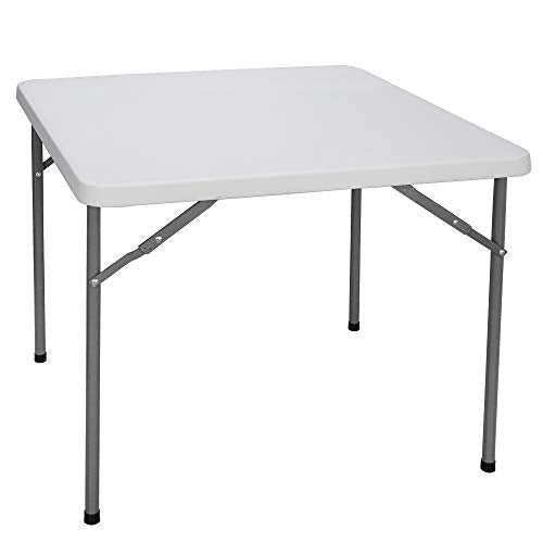 4ft Portable Folding Plastic Table with Handle, Black X210170