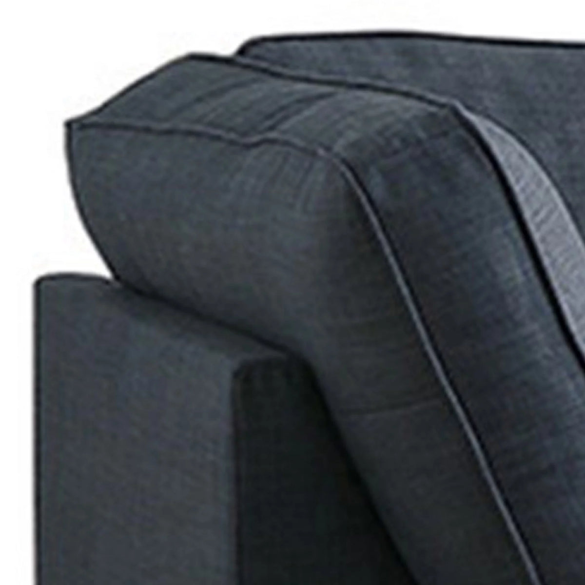 Blue Fabric L Shape Sectional Sofa with Reversible Chaise M9965