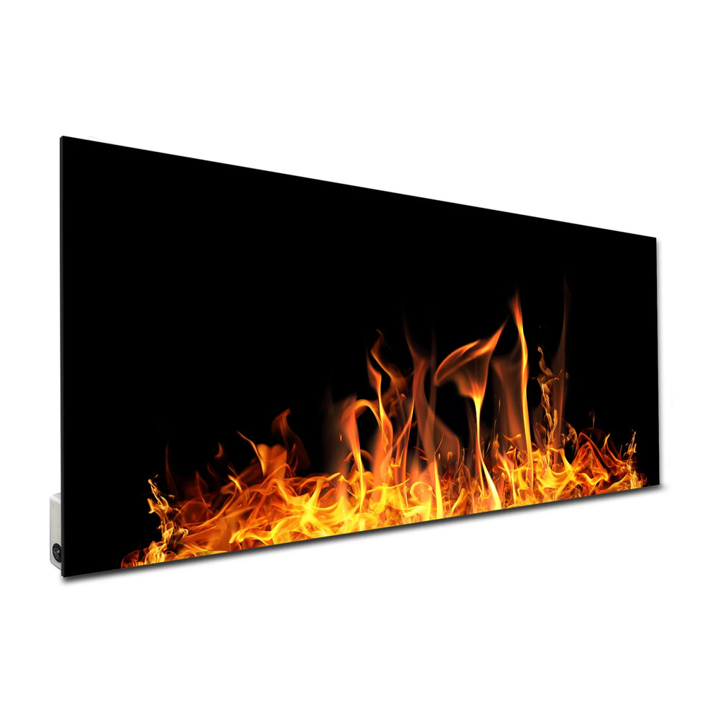 Fire Print Decorative Glass Space Heater 24x48 P3646