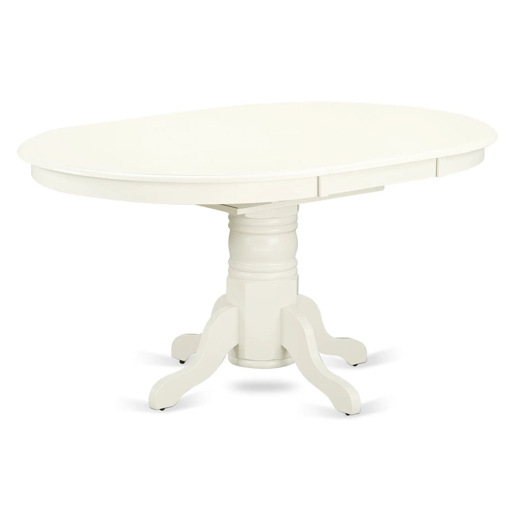 7Pc Oval 42/60 Inch Table With 18 In Leaf And 6 Double X Back Chairs Q51122