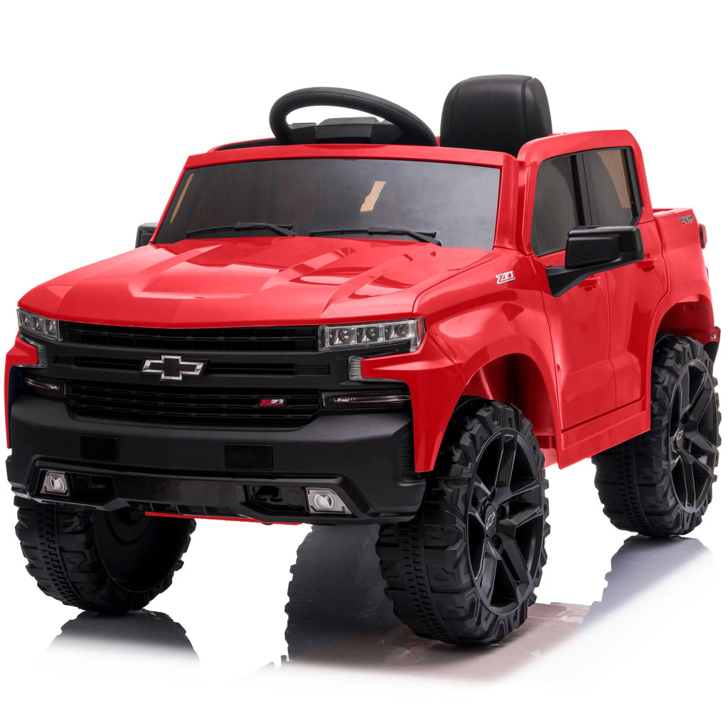 12V Battery Powered Licensed Chevrolet Silverado Truck - Red V983